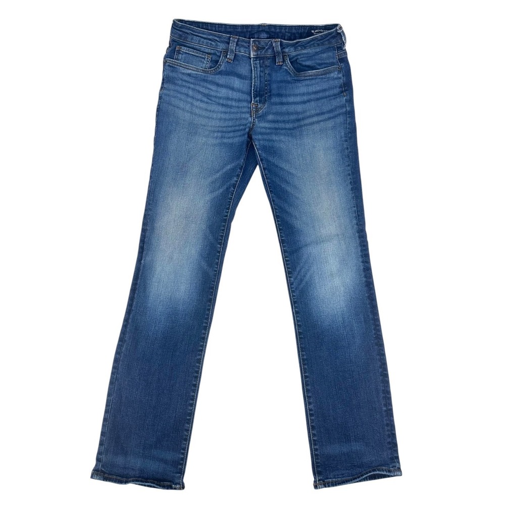 Buffalo David Bitton Straight Six Mens Jeans 32x32 Medium Wash Denim
